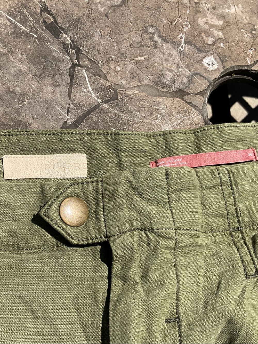 PILCRO Anthropologie Olive Green Wide Leg Pants Size 30 EUC - Picture 7 of 14